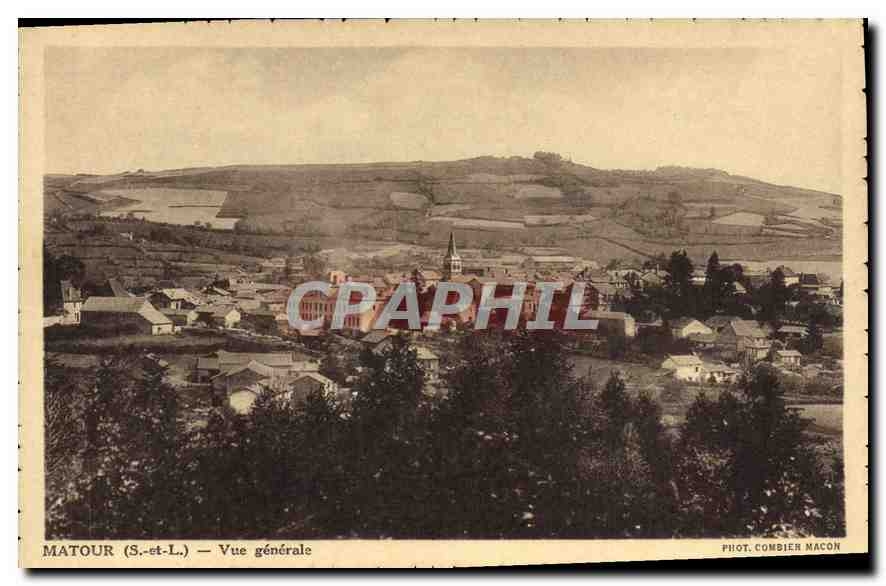 CPA Matour S et L Vue generale 