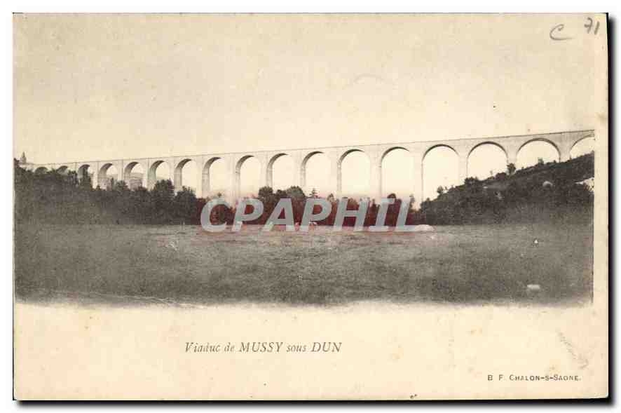 CPA Viaduc de Mussy sous Dun 