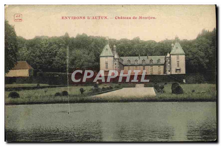 CPA Environs d'Autun Chateu de Montjeu 
