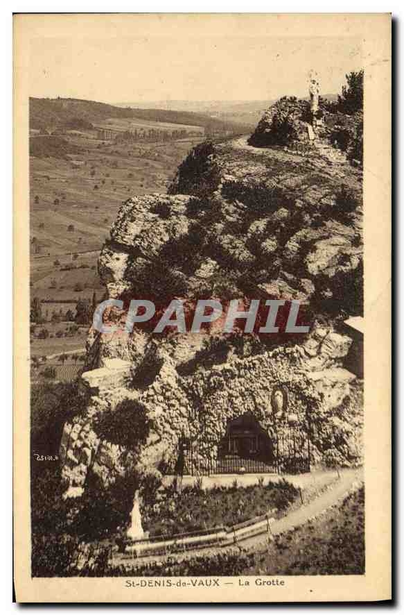 CPA St Denis de Vaux La Grotte 