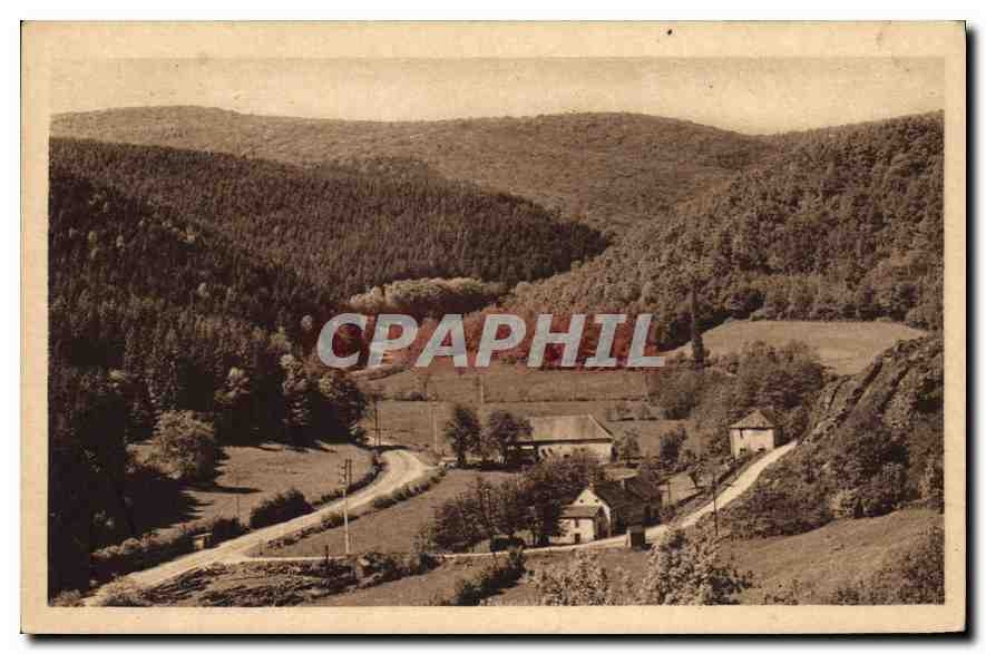 CPA La Vallee de la Canche Aux Viollots Route d'Autun a Chateau Chinon entre la Selle et Roussillon