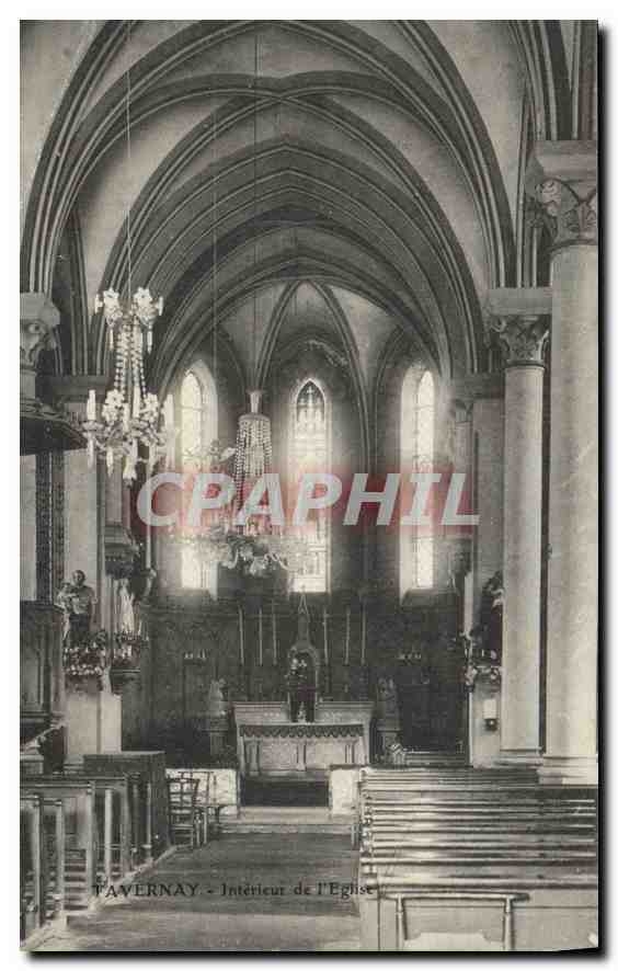 CPA Tavernay Interieur de l'Eglise 