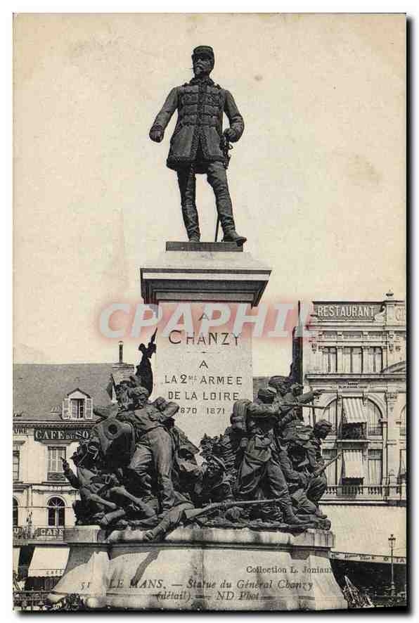 CPA Le Mans Statue du General Chanty 