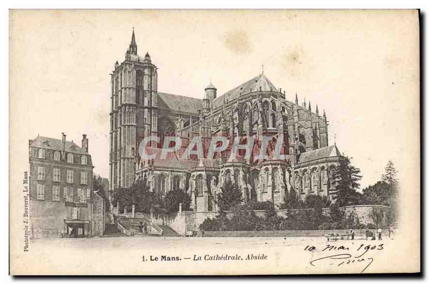 CPA Le Mans La Cathedrale Abside 