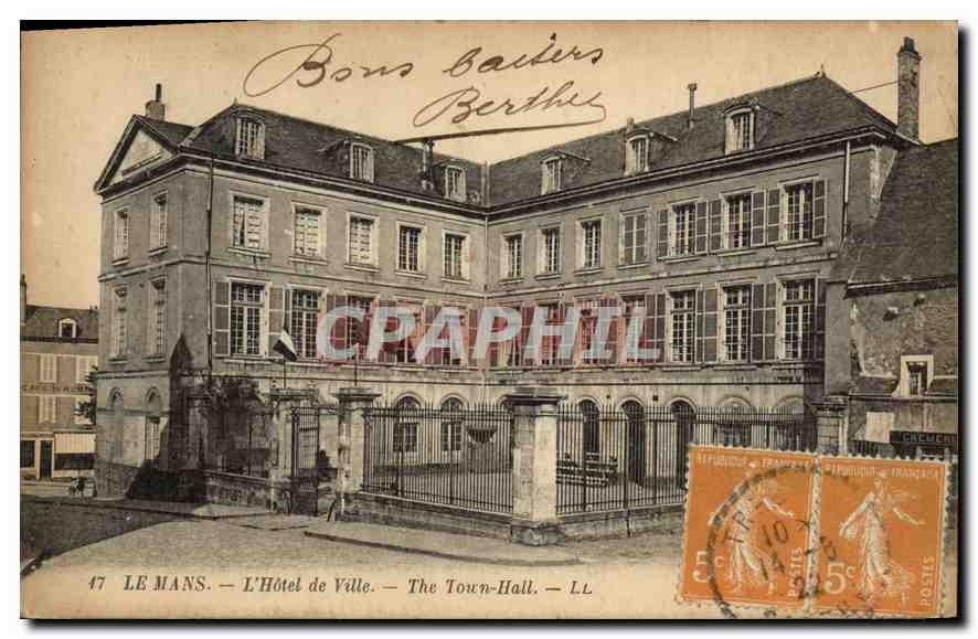 CPA Le Mans L'Hotel de Ville 
