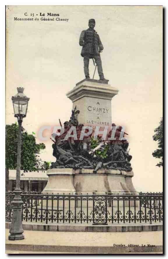 CPA Le Mans Monument du General Chanzy 