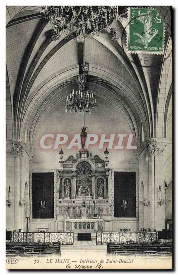CPA Le Mans Interieur de Saint Benoist 
