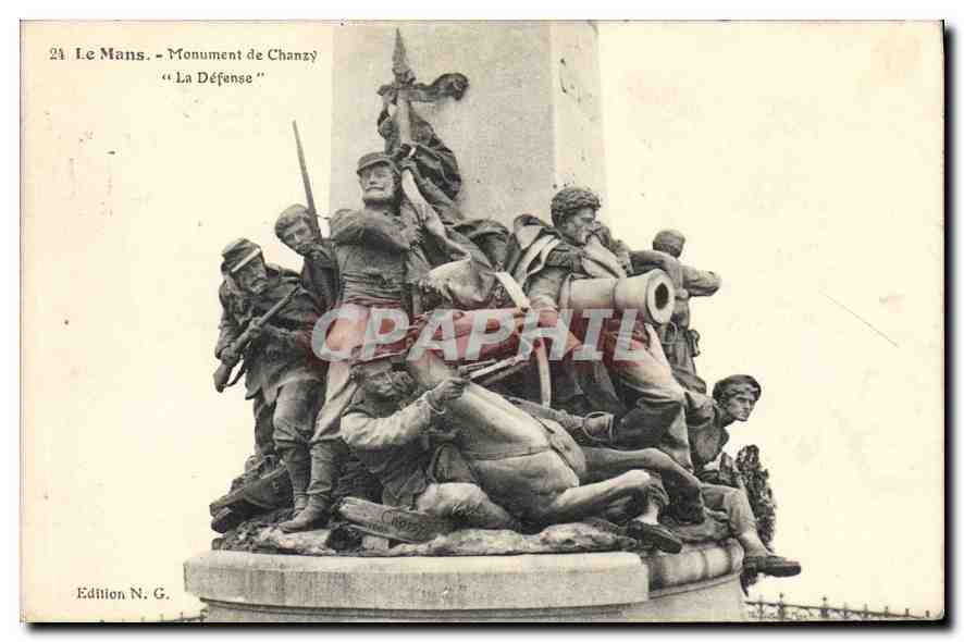 CPA Le Mans Monument de Chanzy 