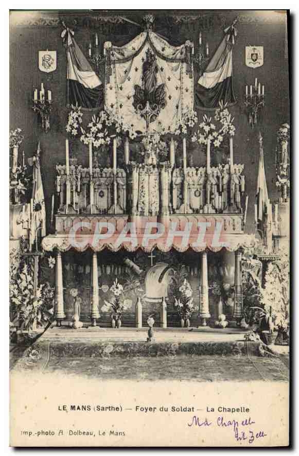 CPA Le Mans Sarthe Foyer du Soldat La Chapelle 
