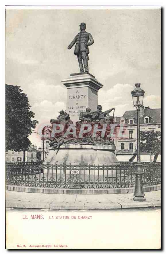 CPA Le Mans La Statue de Chanzy 