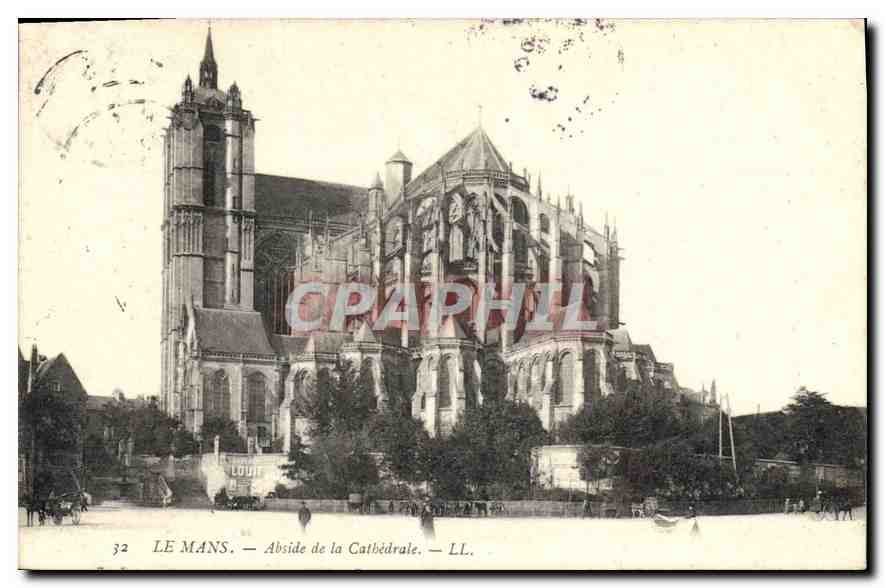 CPA Le Mans Abside de la Cathedrale 