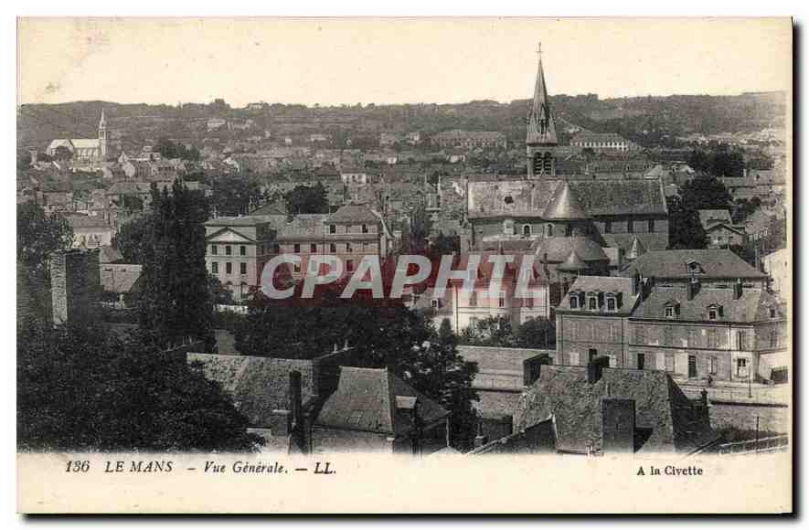 CPA Le Mans Vue Generale 