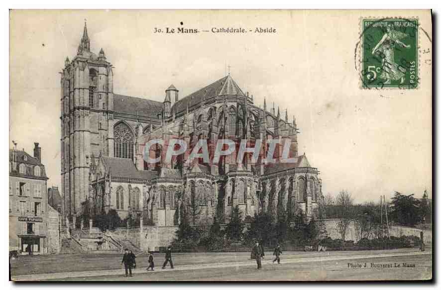 CPA Le Mans Cathedrale Abside 