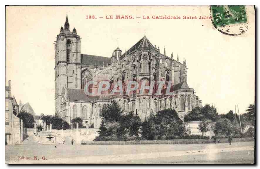 CPA Le Mans La Cathedrale Saint Julien 