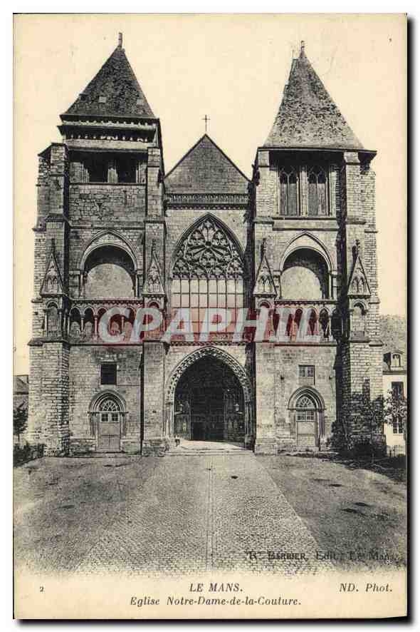 CPA Le Mans Eglise Notre Dame de la Couture 