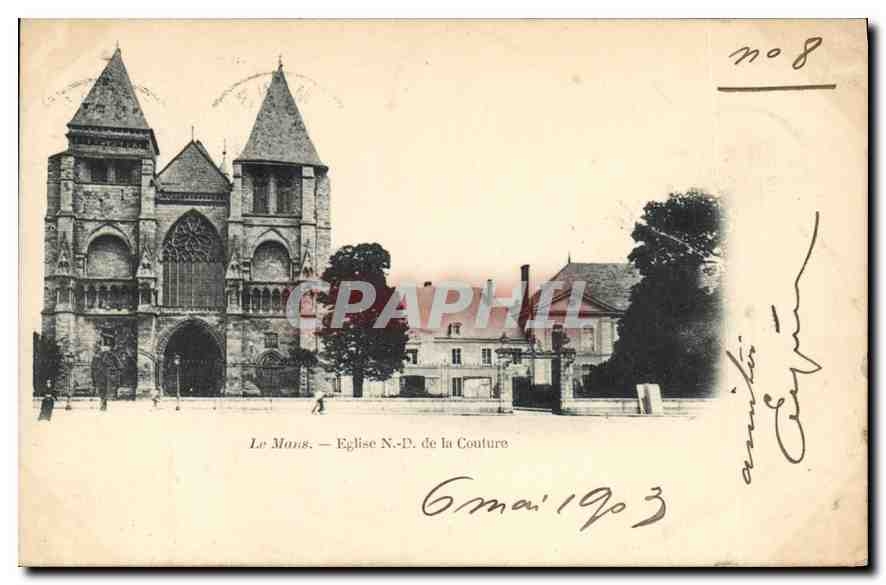 CPA Le Mans Eglise ND de la Couture 