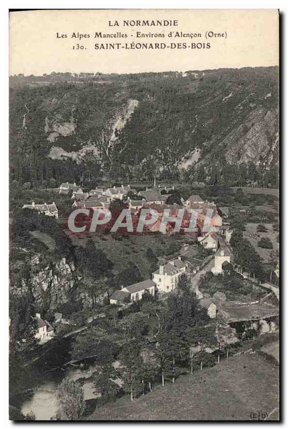 CPA Les Alpes Mancelles Environs d'Alencon Orne Saint Leonard des Bois 