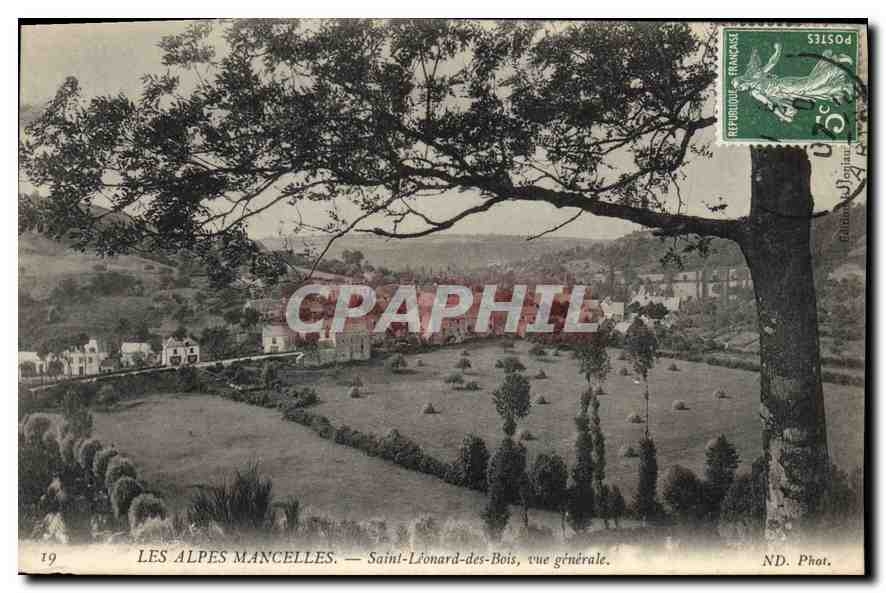 CPA Les Alpes Mancelles Saint Leonard des Bois vue generale 