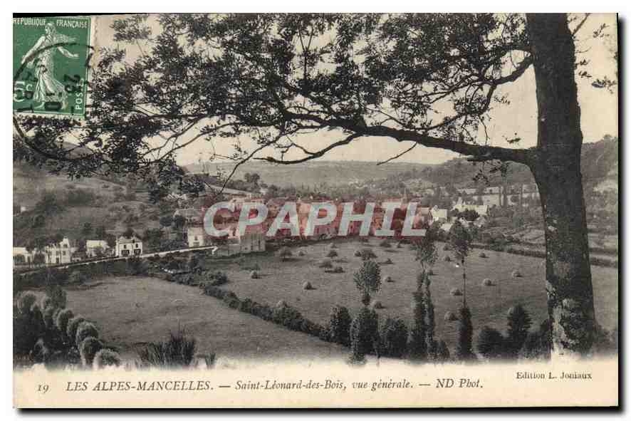 CPA Les Alpes Mancelles Saint Leonard des Bois vue generale 