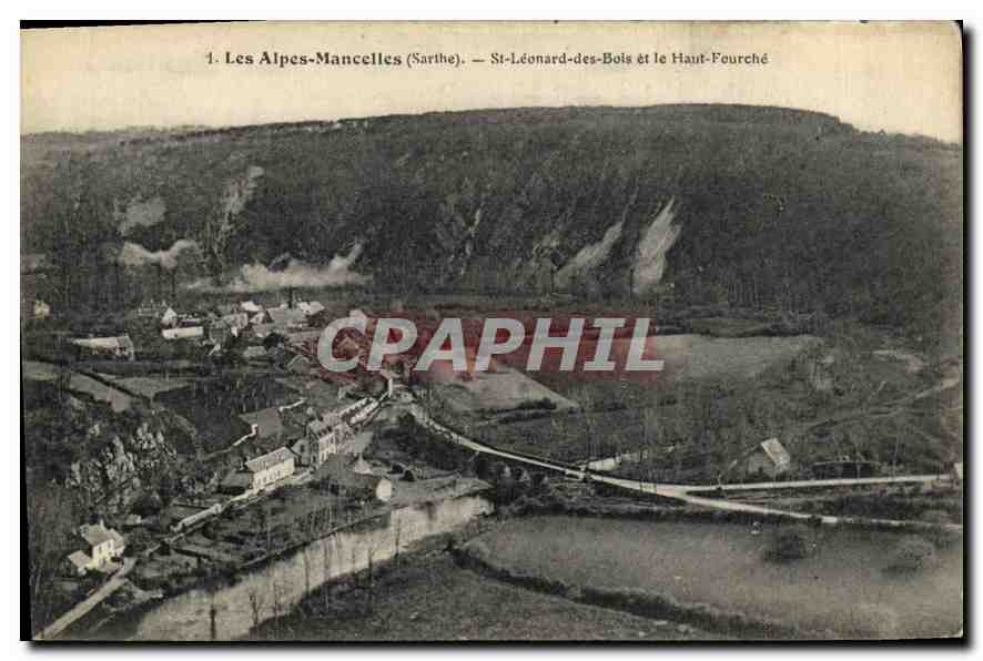 CPA Les Alpes Mancelles Sarthe St Leonard des Bois et le Haut Fourche 