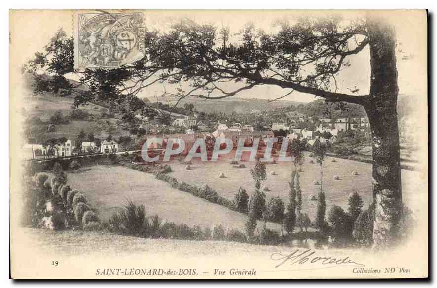 CPA Saint Leonard des Bois Vue Generale