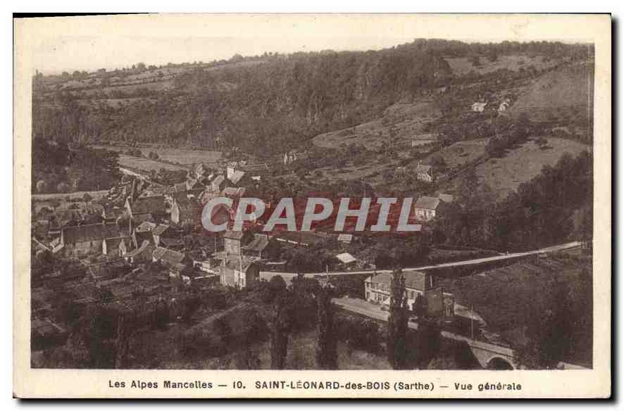 CPA Les Alpes Mancelles Saint Leonard des Bois Sarthe Vue generale