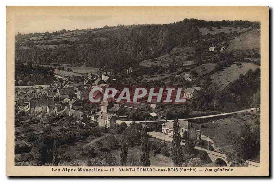 CPA Les Alpes Mancelles Saint Leonard des Bois Sarthe Vue generale