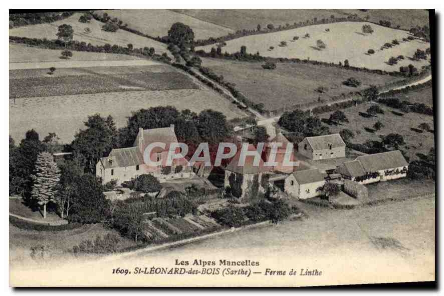 CPA Les Alpes Mancelles St Leonard des Bois Sarthe Ferme de Linthe