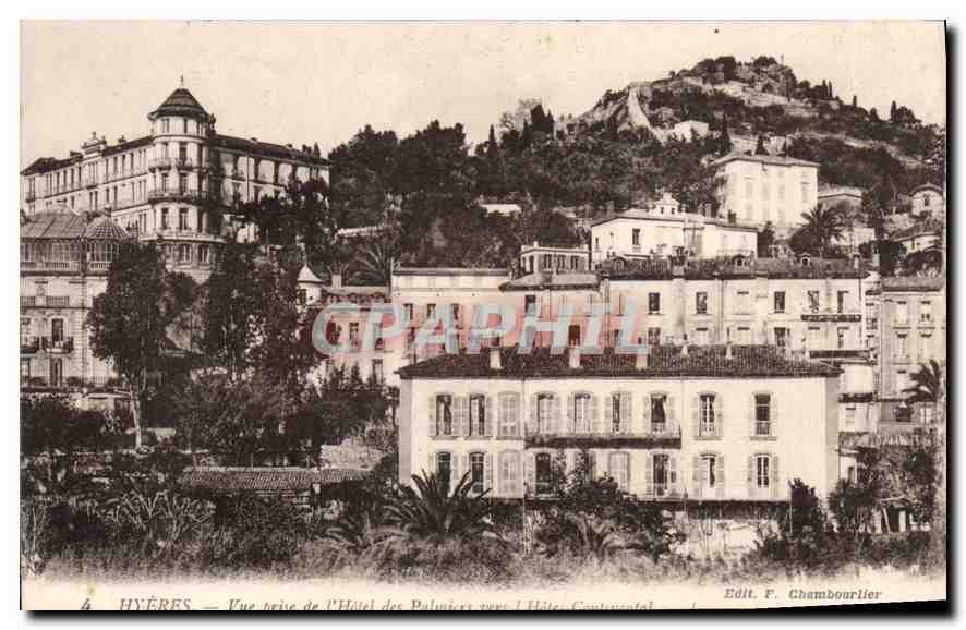 CPA Hyeres Vue prise de l'Hotel des Palmiers