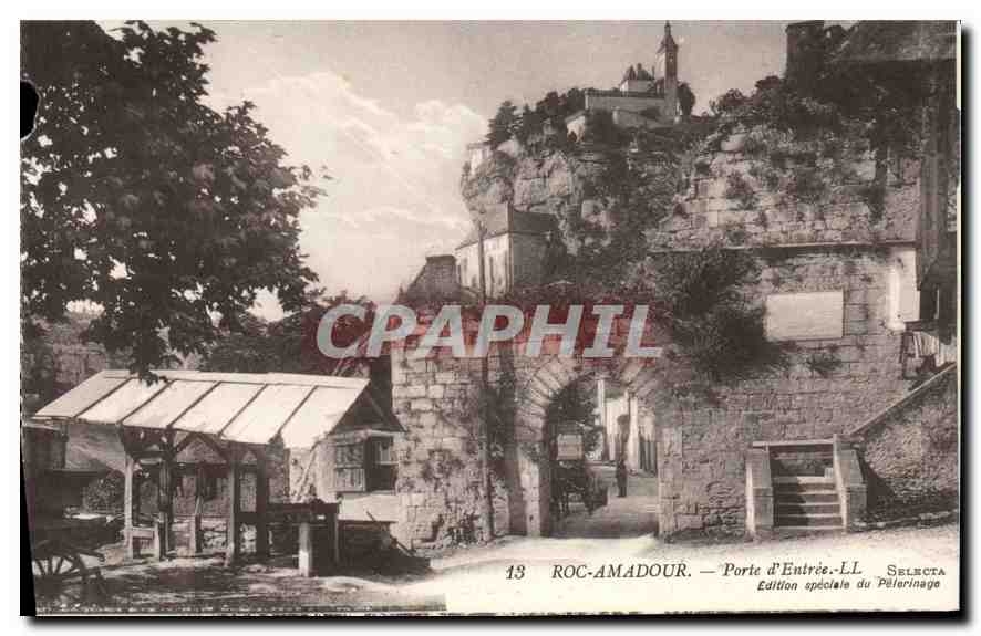CPA Roc Amadour Porte d'Entree 
