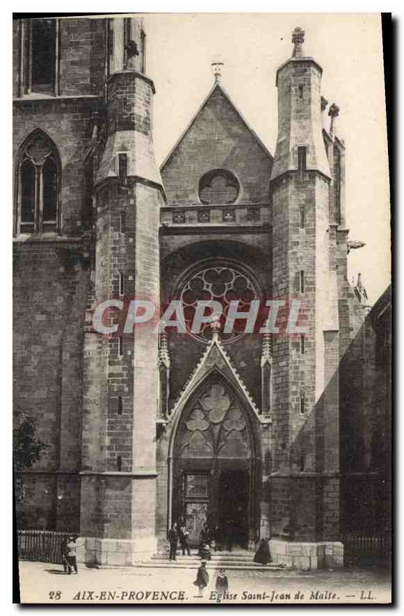 CPA Aix en Provence Eglise Saint Jean de Malte 