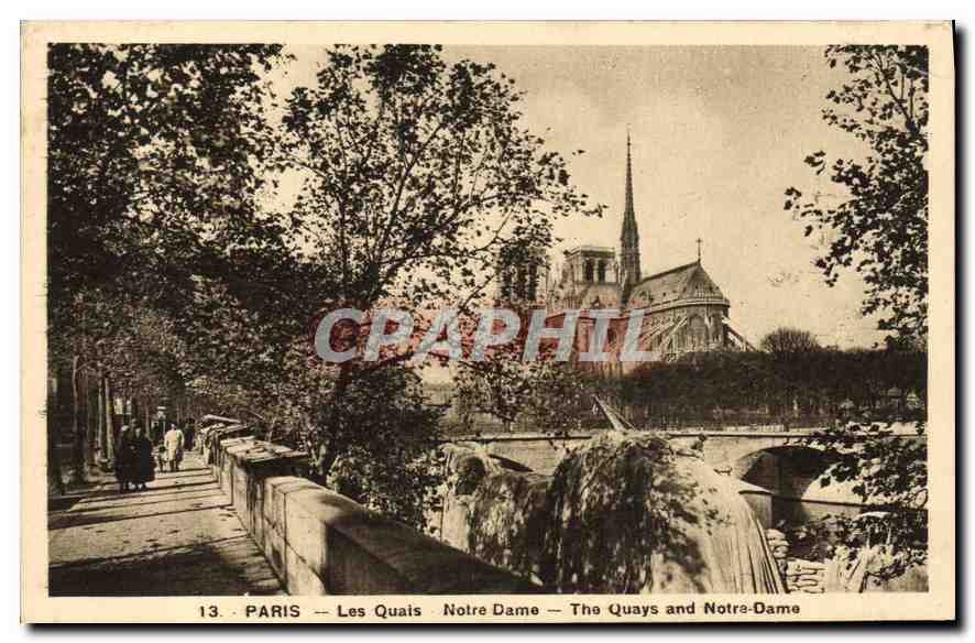 CPA Paris Les Quais Notre Dame