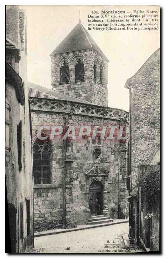 CPA Montlucon Eglise Notre Dame XV siecle