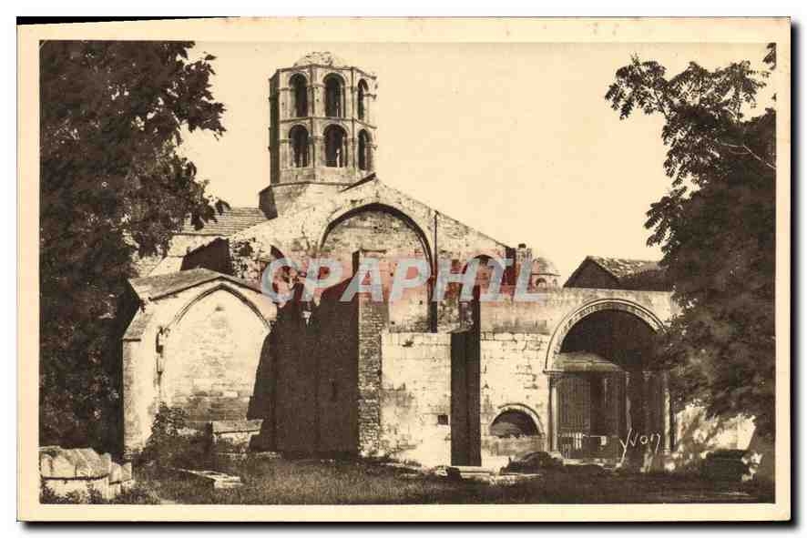 CPA Arles Bouches du Rhone St Honorat des Alyscamps L'Entree 