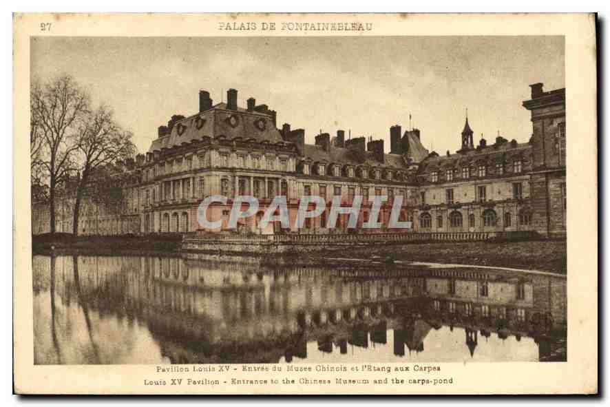 CPA Palais de Fontainebleau Pavillon Louis XV