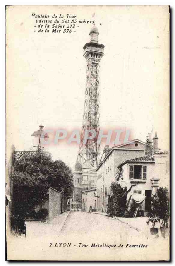 CPA Lyon Tour Metallique de Fourviere 