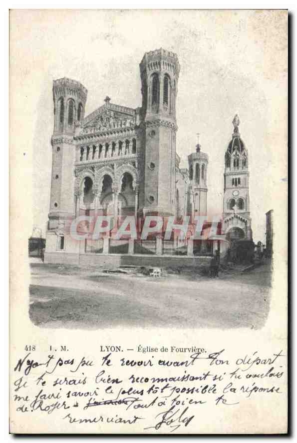CPA Lyon Eglise de Fourviere 