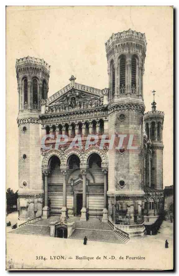 CPA Lyon Basilique de ND de Fourviere 