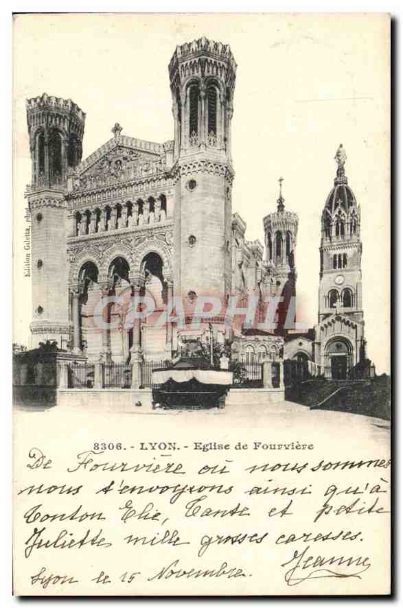 CPA Lyon Eglise de Fourviere 