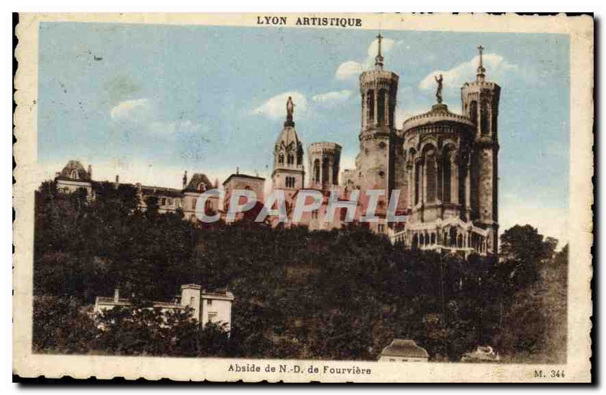 CPA Lyon Artistique Abside de ND de Fourviere