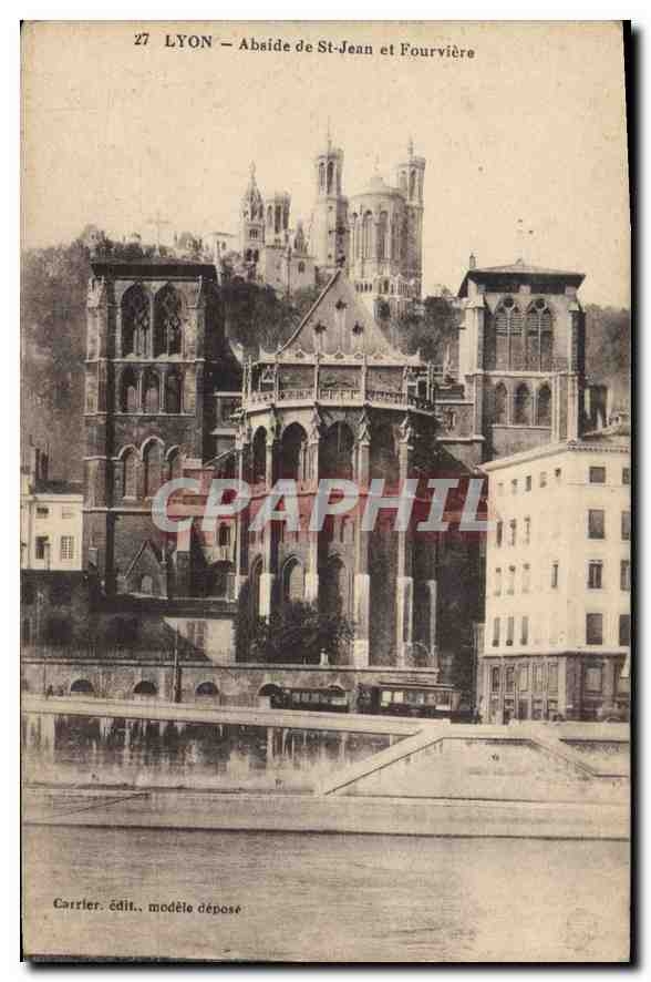 CPA Lyon Abside de St Jean et Fourviere 