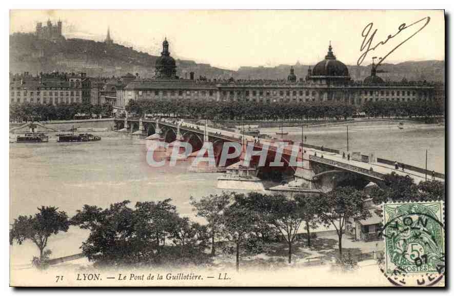 CPA Lyon Le Pont de la Guillotiere 