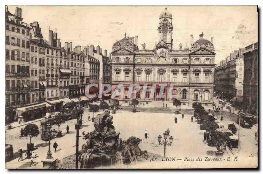 CPA Lyon Place des Terreaux 