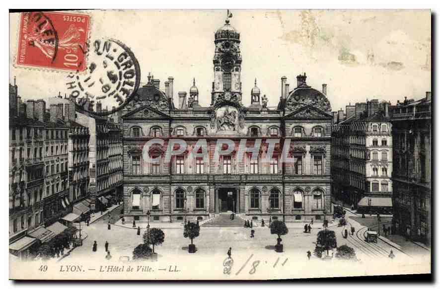 CPA Lyon L'Hotel de Ville 
