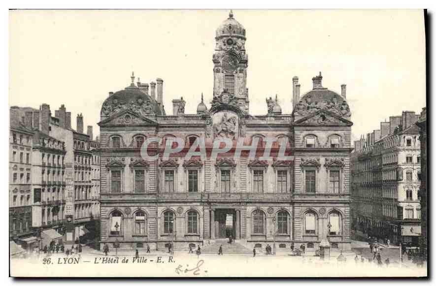 CPA Lyon L'Hotel de Ville 