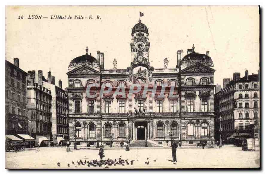 CPA Lyon L'Hotel de Ville 