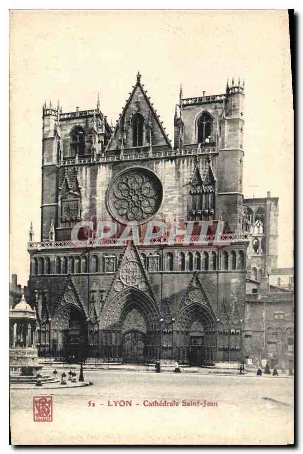 CPA Lyon Cathedrale Saint Jean 