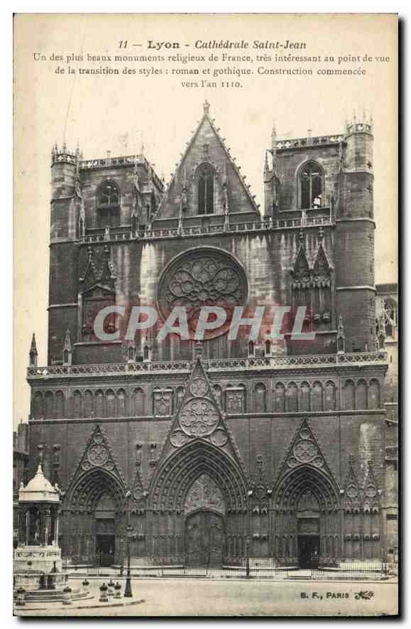 CPA Lyon Cathedrale Saint Jean 