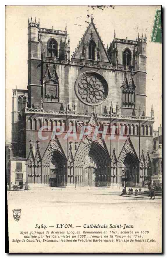 CPA Lyon Cathedrale Saint Jean 