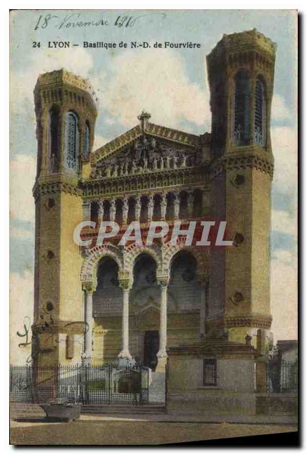 CPA Lyon Basilique de ND de Fourviere 